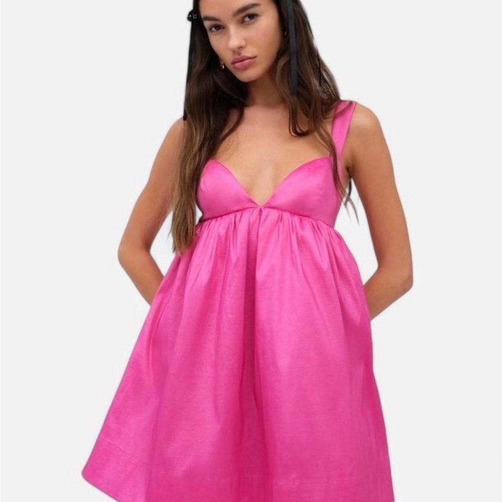 Selena Mini- Vibrant Pink Mini Dress